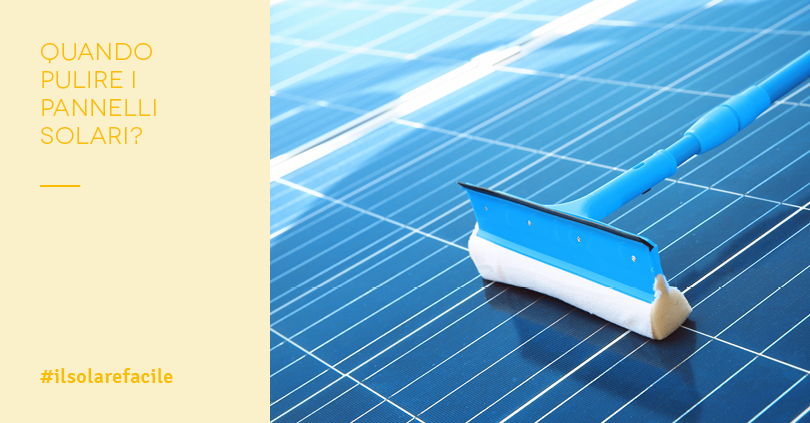 Pulizia fotovoltaico: quando farla?